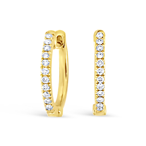 Diamond Hoop Earrings