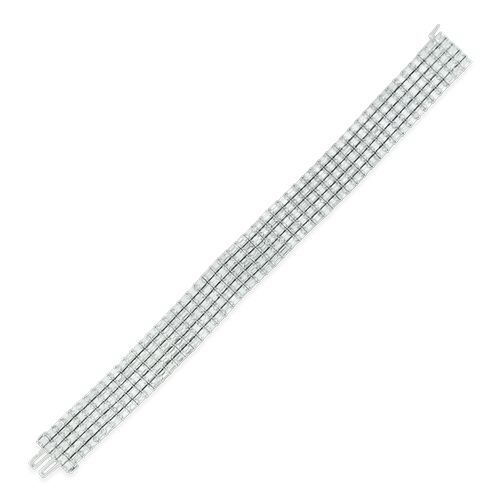 Emerald cut Diamond Bracelet