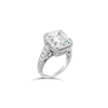 Asscher cut Diamond Engagement Ring