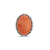 Coral & Diamond Ring