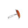 Coral & Diamond Ring