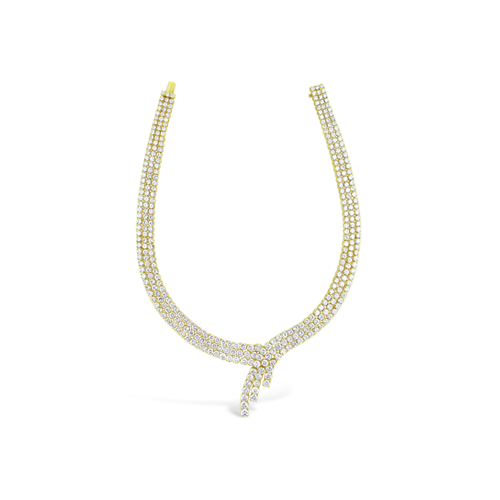 Three Strand Diamond Estate Necklace