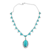 Turquoise & Diamond Necklace