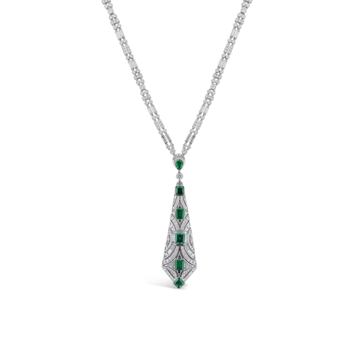 Emerald & Diamond Necklace