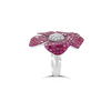 Ruby & Diamond Flower Ring