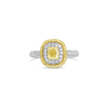 Yellow & White Diamond Engagement Ring