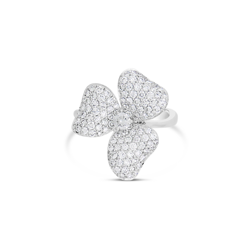 Diamond Flower Design Ring