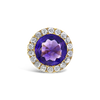 Amethyst & Diamond Antique Ring