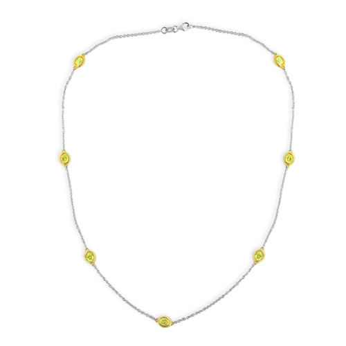 Yellow Diamonds by the Yard Necklace