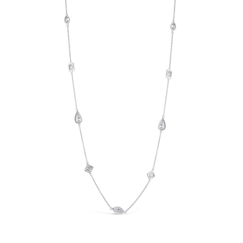 Fancy Shaped Diamonds by the Yard Necklace
