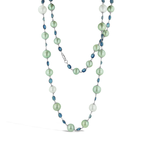 Pearl & Sapphire Necklace