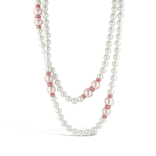 Pink & White Pearl Necklace