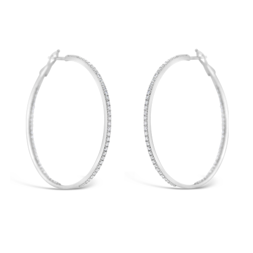 Diamond Hoop Earrings