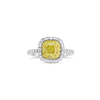 Yellow & White Diamond Ring