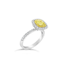 Yellow & White Diamond Ring