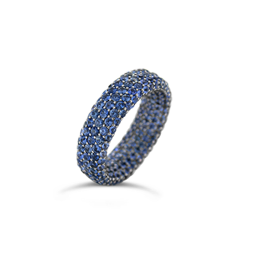 Sapphire Inside Outside Ring