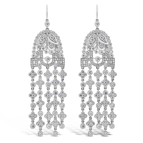Diamond Dangle Earrings