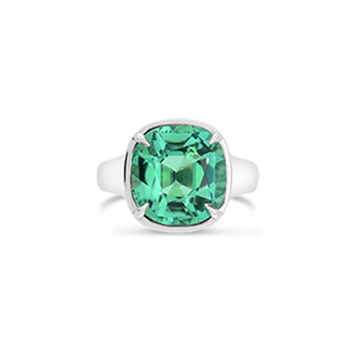 Blue-Green Tourmaline Ring