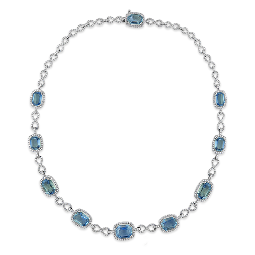 Sapphire & Diamond Necklace