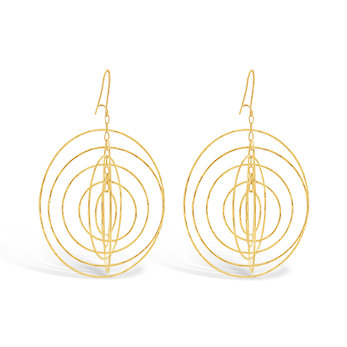 Gold Estate Spinner Earrings