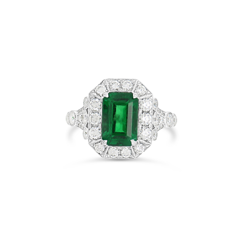 Emerald & Diamond Ring