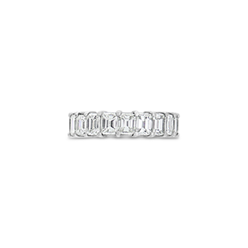 Asscher cut Diamond Eternity Band