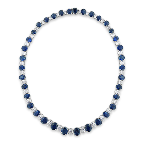Sapphire & Diamond Necklace