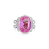 Padparadscha Sapphire & Diamond Ring