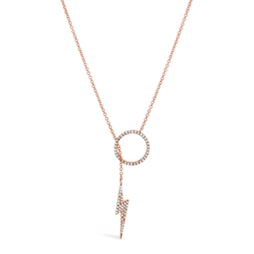 Diamond Lightning Bolt Necklace