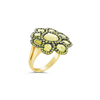 Yellow Diamond Flower Design Ring