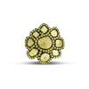Yellow Diamond Flower Design Ring