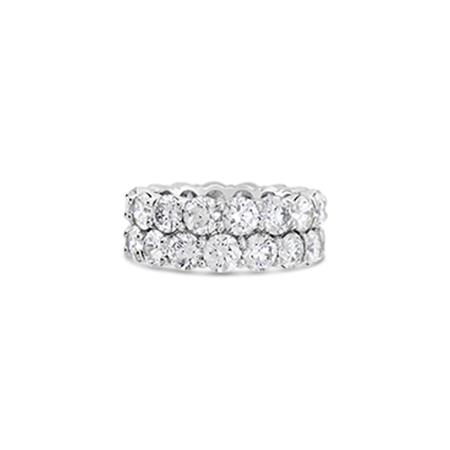 Double Row Diamond Band