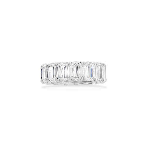 Modified Emerald Cut Eternity Band