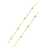 Gold & green Bead Estate Necklace