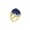 Sugarloaf Sapphire & Diamond Ring