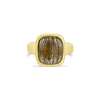 Cabochon Rutilated Quartz Ring