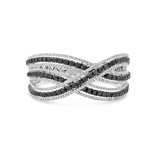 Black & White Diamond Bangle Bracelet