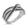 Black & White Diamond Bangle Bracelet