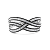 Black & White Diamond Bangle Bracelet