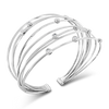 Diamond Multi-row Bangle Bracelet