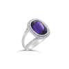 Amethyst & Diamond Ring