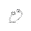 Open Diamond Ring with Circle Motifs