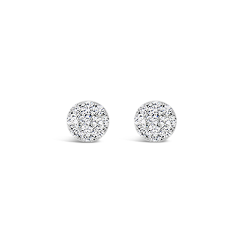 Cluster Diamond Earrings