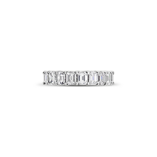 Emerald cut Diamond Eternity Band