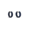 Blue Sapphire Hoop Earrings