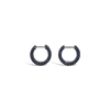 Blue Sapphire Hoop Earrings