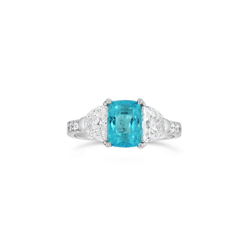Paraiba & Diamond Ring