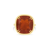 Fire Opal & Diamond Ring