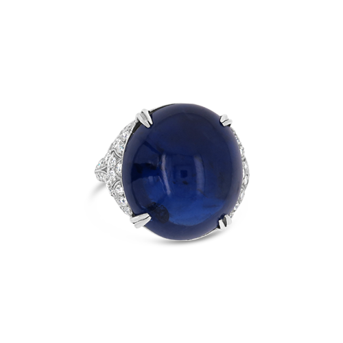 Cabochon Ceylon Sapphire Ring