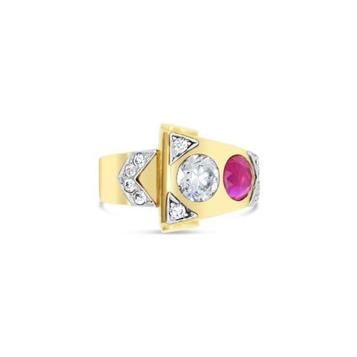 Ruby & Diamond Estate Ring